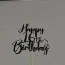 Happy Birthday 16th Cake TopperBoys/Girls 16th Birthday,16thAnniversary Party Cake Topper Decorations/Dinner Party Decorations (16)