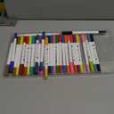 48 Pcs Double Brush Marker Pens 48 Colors Art Markers Set with Portable Box Fine and Brush Double Tip Markers Set Art Supplies Kit for Kids Adults Drawing Journaling Note Coloring Books (White)