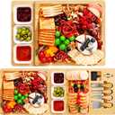 Easoger Charcuterie Boards Set - 3 in 1 Magnetic Extra Large Cheese Board with 3 Bowls, House Warming Gifts New Home, Wedding, Bridal Shower, Christmas Gifts for Women