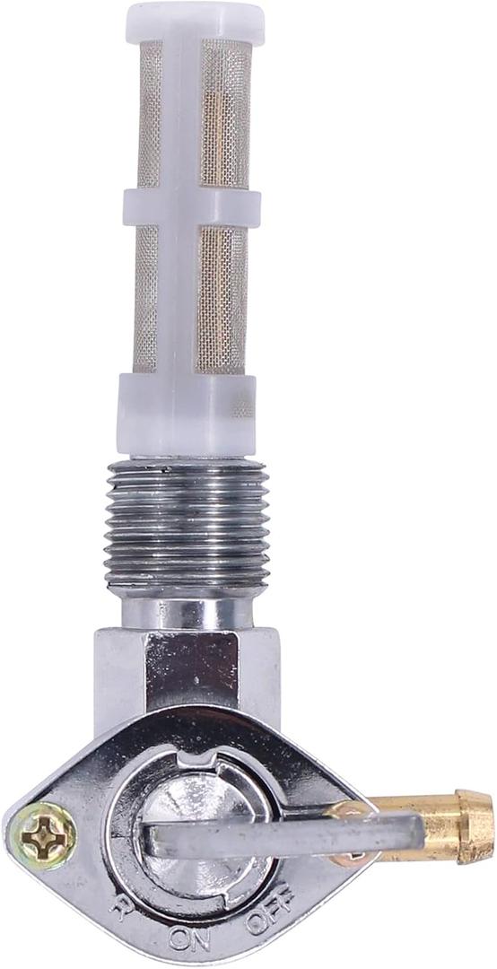 MOTOKU 3/8" NPT Chrome Fuel Petcock 90 Spigot for Harley Super Electra Glide Sportster 900 1000
