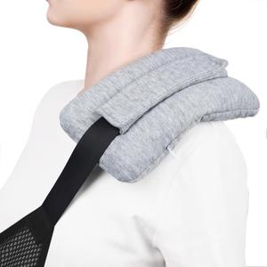 Upgrade Neck Pad Strap Cushion Pillow for Arm Sling Comfort Shoulder Support Pad,Pacemaker Pillow Chemo Port Pillows for Mastectomy,Open Heart Surgery Recovery Gifts Post Surgery(Light Gray)