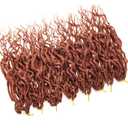 8Packs Faux Locs Crochet Hair 24Inch Crochet Locs,Ginger Soft Locs With Curly Ends Boho Faux Locs Crochet Hair for Black Women (Size: 24 Inch (Pack of 8)