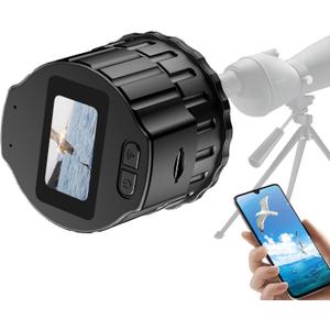 64GB WiFi Telescope Camera Eyepiece: 1080P FHD Video Recording, 1.5" Screen Wireless Electronic Eyepiece, Planetary Camera for 28mm-50mm Scopes, Suitable for Astrophotography, Bird Watching