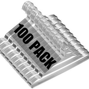 Hangers 100 Pack Wire Hangers Heavy Duty Clothes Hanger Ultra Thin Space Saving Metal Hangers16.5in by WYCQKL