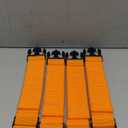 Luggage Straps for Suitcases TSA Approved Travel Belt 4 Pack by Chelmon (Orange)
