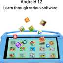 ATOZEE Kids Tablet, 7 inch Tablet for Kids 4GB+32GB Supports 1TB Expansion Android Preinstalled Parental Control Children Education with Shockproof Kickstand Case, GMS Certified Toddler Tablets.