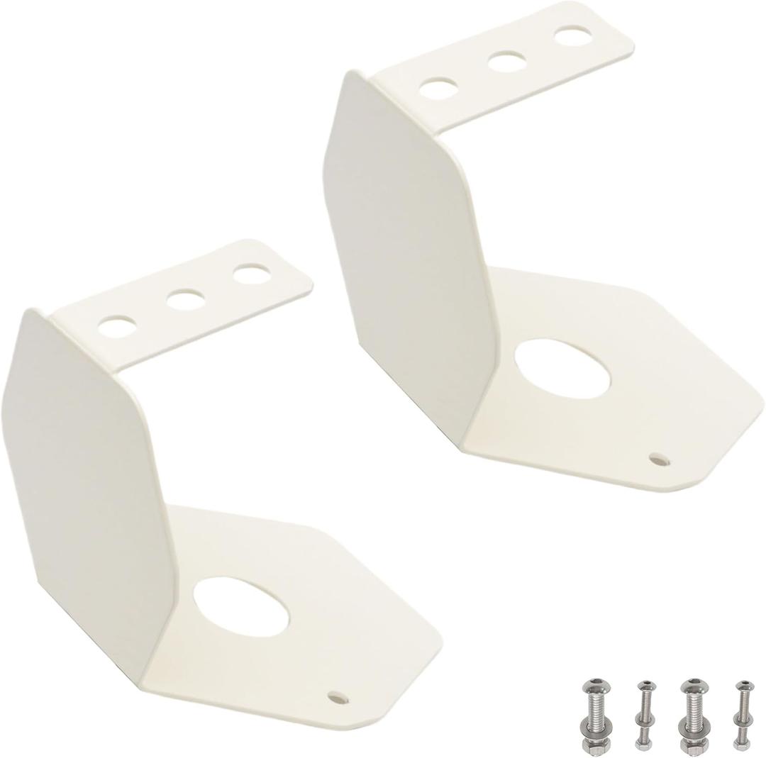 Watermelon Light Bracket Mirror Turn Signal Mounting Bracket Anti-Glare Angled Turn Signal Holder 304 Stainless Steel 2 PCS Bracket with 6 Screws and Bolts (No LED Light)