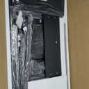 59 inch L Shaped Computer Desk with Power Outlets, Home Office Desk with 4 Adjustable Storage Drawers & 2 Monitor Stands, Two Person Gaming Table for Bedroom, Black