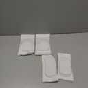 Aiyorse Volleyball Knee Pads and Elbow Brace Pads Set, Breathable Arm and Knee Protection Sleeves with Soft Support Cushion for Yoga Dance Football Basketball Running cycling (White,S)