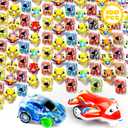 Buauty 100 Pcs Toy Cars Mini Pull Back Cars, Party Favors for Kids, Small Racing Car Carnival Prizes Classroom Rewards, Pinata Stocking Goodie Bag Stuffers Birthday Toys for Toddler Girls Boys