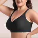 habibee Push Up Bras for Women Plus Size Wireless Full Coverage Bra for Large Breast, Seamless Everyday Bralette  Large