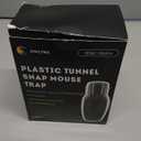 OWLTRA in-/Outdoor Safe Tunnel Snap Mouse Trap 2PCS, Instant Eliminate Rodent Snap Trap with Clear Tunnel Entry, Touch-Free Release, and Powerful Snap, Black, TST-217