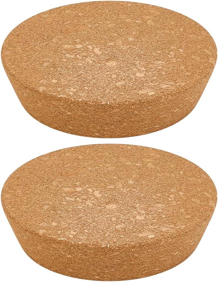 OLYCRAFT 2Pcs Large Cork Stoppers 4.3~5.1 Inch Cork Bottle Stoppers Tapered Corks Plugs Corks Canning Jar Lids Wood Tapered Plugs Wooden Taper Stopper for Kitchen Wedding Favor Canning