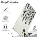 LSL Case for iPhone 15 Plus Black Floral Pattern Print Design
