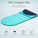 ILILI Foldable Yoga Mat, 10mm Thick, 75x26 Inch Extra Long, Exercise Mat