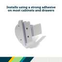 Safety 1st Adhesive Magnetic Cabinet Locks, Includes 12 Child Locks for Cabinets & Drawers, 2 Keys, White