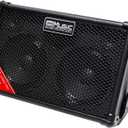 Coolmusic BP40D Powered Acoustic Guitar Amplifier- Portable Bluetooth Speaker 80W W/Battery with Reverb Chorus Delay Effect, 6 Inputs,3 Band EQ, Black