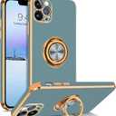 BENTOBEN for iPhone 13 Pro Case, iPhone 13 Pro Phone Case with 360 Ring Holder Kickstand Magnetic Car Mount Supported Protective Girls Boys Women Men Cases Cover for iPhone 13 Pro 5G 6.1 inch, Gray