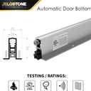 36'' Commercial Automatic Door Bottom, Mill Finish, 9/16" W x 1-3/8"H Aluminum Automatic Door Bottom, Full Mortise with Neoprene Insert, JS-4111RL