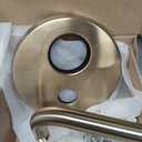 Delta Modern 14 Series Round Rain Shower System Faucet Set, Rainfall Brushed Gold Shower Head and Handle Set, Valve Trim Kit, 10 Inch, Champagne Bronze 342702-CZ