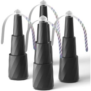 Food Fan for Table 4 Pack, Portable Food Fan for Party, Portable Table Fan Outdoor Indoor Keep food clean and undisturbed, Food Table Fan for Picnic, BBQ, Restaurant, Party, Home, Outdoor, Black
