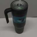 REDUCE Chiller Vacuum Insulated 40 oz Tumbler with Spill-Proof Silicone Straw - Sustainable Tritan Lid with Water Intake Markers - Soft Sit Base Travel Mug - Dishwasher Safe - Phantom