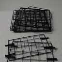 Fruit Basket for Kitchen with Bamboo Cutting Board 2 Set, 3 Tier Stackable Wire Wall Basket, Onion Potato Vegetable Storage for Countertop Floor Cabinet Shelf
