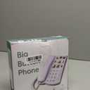 Big Button Phone for Seniors, Corded Landline Telephone with Handsfree Function and 9 Groups of Memory, One-Touch Dialling,Suitable People with Vision Disorders/Hearing Damage (EX-LD-858HF)