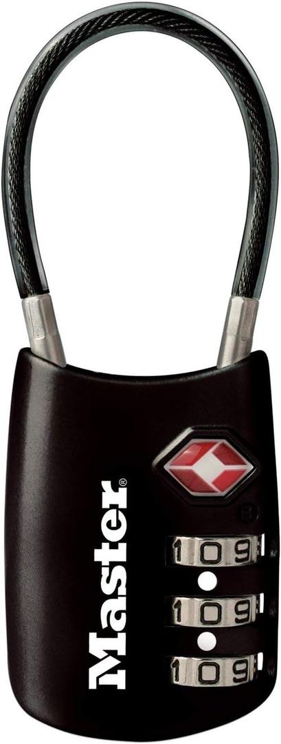 Master Lock TSA Set Your Own Combination Luggage Lock, TSA Approved Lock with Code for Luggage, Bags, Suitcase, and Backpacks, (Color May Vary), 4688D