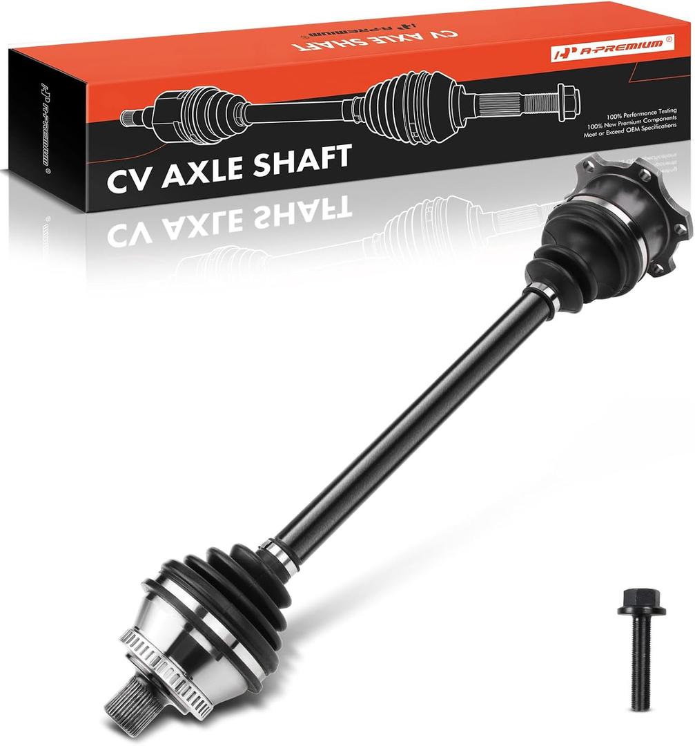 A-Premium CV Axle Shaft Assembly Compatible with Audi & Volkswagen Models - A4 1996-2001, Passat 1998-2005, 1.8L 2.8L 4.0L, Manual Transmission - Front Left Driver Side, Replace# 8D0407271AJ