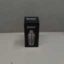 Cuisinox Stainless Steel Cocktail Shaker with Lid and Strainer, Hammered Finish, 9.4"- 24 oz