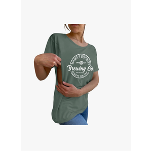 Brand: Generic
Nursing Breastfeeding Shirts for Maternity Women Summer Comfort Tops Friendly Zip Tshirts Mama's Boobery Always On Tap Tops Size: S