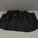 Corset Top Lingerie Bustier Women Shoulder Strap Medieval Bridal Plus Size Black (Small)
