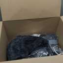 Wearable Heated Blanket with Foot Pocket Sleeves, Heated Robe Heated Snuggie, 6 Heating Levels 4 Hours Auto-Off, Overheat Protection Machine Washable, Grey