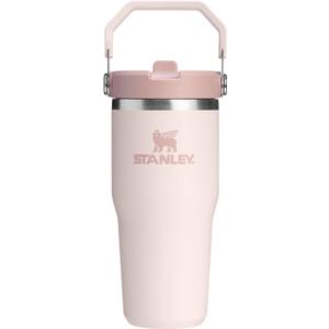 STANLEY IceFlow 2.0 Flip Straw Tumbler with Handle 14 oz | Twist On Lid and Flip Up Straw | Leakproof Water Bottle | Insulated Stainless Steel | BPA-Free | Rose Quartz