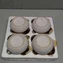 French Onion Soup Bowls with Lids and Handles, 16 oz Ceramic French Onion Soup Crocks for Chilli, Cereal, Cereal, Pot Pies, Oven, Broil & Dishwasher Safe, Set of 4