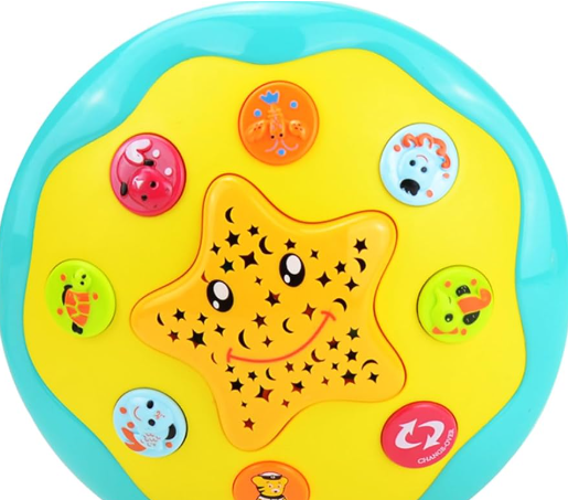 Baby Musical Toys for 6 to 12 Months 4 in 1 Musical Projector Ocean Rotating Early Learning Crawling Light Up Baby Toys 0-3 3-6 12-18 Months Babies Gifts for Toddlers 1-3 Years Old Boys Girl