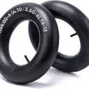 TICONN 13x4.00-6, 4.10/3.50-6 Tire Inner Tube, 2 Pack Inner Tire Tube for Wheelbarrow Tires, Replacement Tube with TR-13 Straight Valve Stem for Wheelbarrows, Lawn Mowers, Hand Trucks