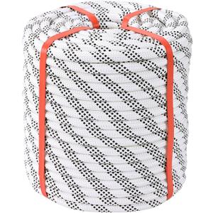 Polyester Braided Arborist Rope(1/2 in x 200ft) Strength and Durability Strong Arborist Rigging Rope 48 Strands,for Various Outdoor Applications Construction Climbing Swing Sailing