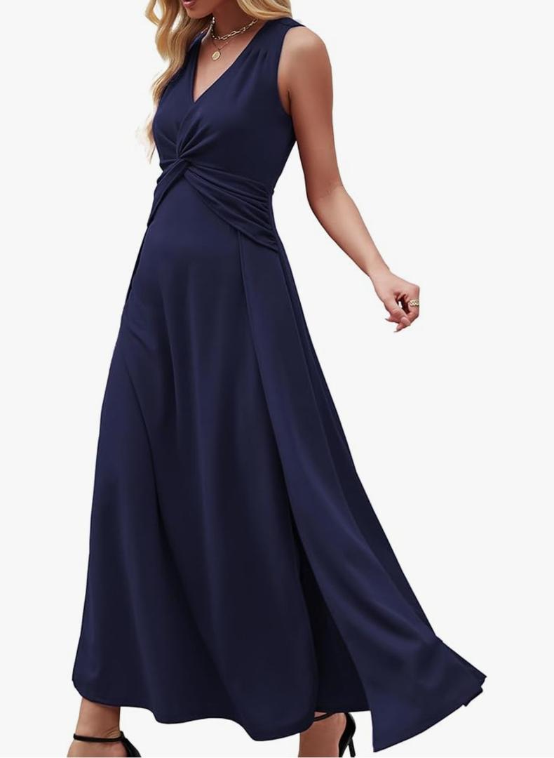 Wedding Guest Dresses for Women 2025 V Neck Formal Dresses for Women Sleeveless Evening S