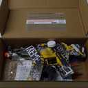 Anstoy Electric Gel Gun Blaster, HighSpeed AKM47 Gelfire Blaster for Orbeez with Eyewear, Splatter Ball Toys for Outdoor Shooting Game Party Gift Ages 14 & Up, Yellow