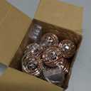 BBTO 10 LED Disco Ball String Lights Decorations Mirror Disco Ball Ornaments 70s Disco Party Supplies Mini Disco Balls Tree Ornament Light Battery Operated Disco Balls for Christmas (Rose Gold), Size: 1.57 Inch