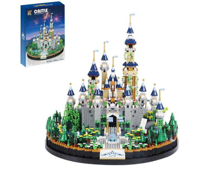 SAMYBLOCKS 3600PCS Castle Building Blocks Sets,Creative Ideals Dream Palace Building Blocks, Best Micro Mini Bricks Gift for 14+ Boys, Girls or Adults