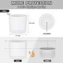 WUQID Higher Silicone Boot Compatible with Stanley Quencher H2.0 & IceFlow Flip & ProTour 40oz 30oz 20oz 14oz, Fit Same Diameter 14oz 20oz 30oz 40oz Tumbler Cups Anti-Slip Bottle Bottom Sleeve Cover (Clear)