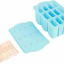 12 - Grid Tray with Lid | Food Grade Silicone & Foldable Design | Reusable Ice Cream Former for Home/Office/Bar | Dishwasher Safe, 40 to 230 (#211)