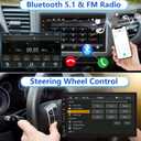 Double Din Car Stereo with Wireless Apple CarPlay & Android Auto, 7inch Touchscreen Car Audio Receiver, Wireless Car Radio with Bluetooth, Backup Camera/Mirrorlink/FM/SWC/Subwoofer/2 USB/AUX Input