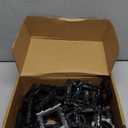 Vicenpal 40 Pcs Vintage Mini Picture Frames Baroque Antique Small Resin Jewelry Display Table Frame for Christmas DIY Photo Holiday Party Decoration (Black)