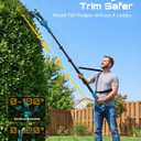 Seesii 20V Cordless Pole Hedge Trimmer & Grass Shears 4-in-1, 9-Ft Reach