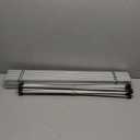 Grope Portable Camping Table with Aluminum Table Top, Folding Beach Table Easy to Carry, Prefect for Outdoor, Picnic, BBQ, Cooking, Festival, Beach, Home (Silver-L)