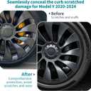 Model Y Rim Protector 21inch 20202024 (Mattle Black, 2020-2024Model Y 21 inch)